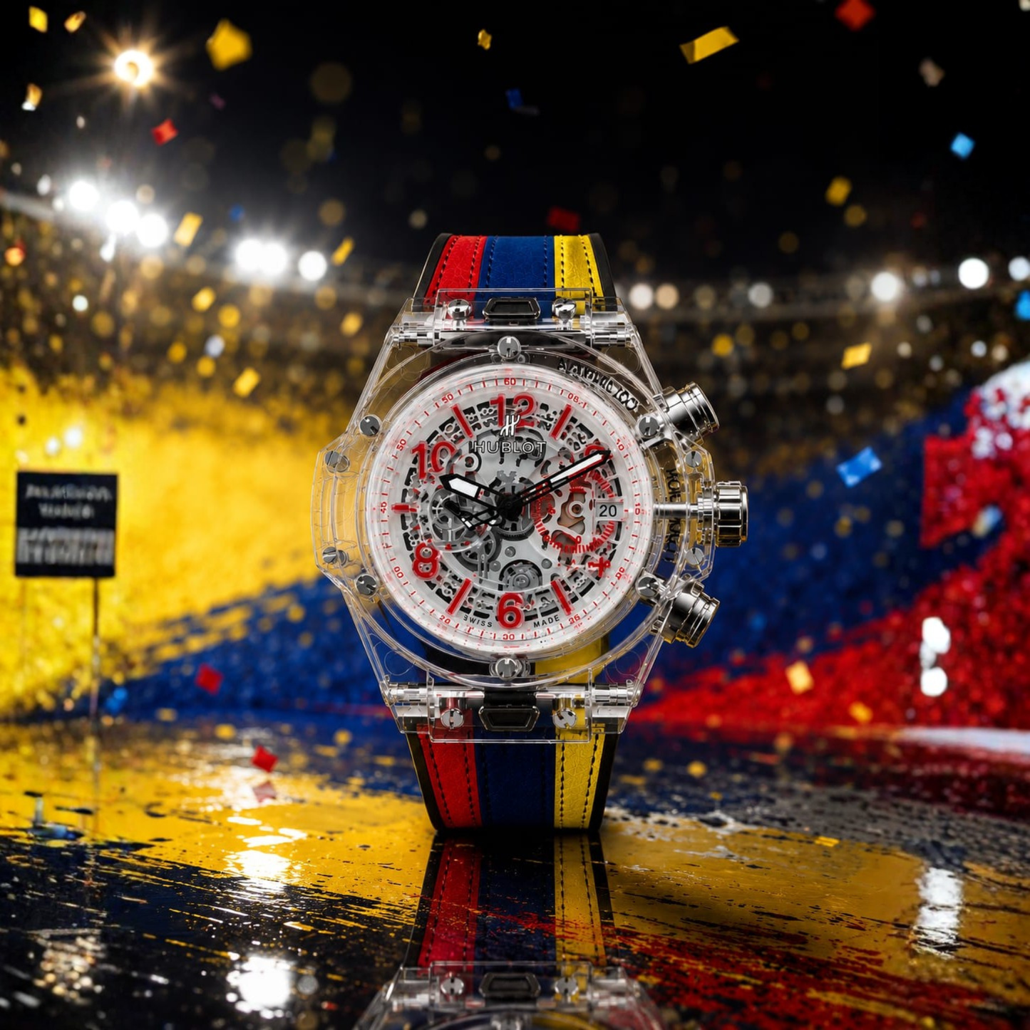 Combo Mundialista ⚽🎉Reloj + Pulsera + Estuche de lujo