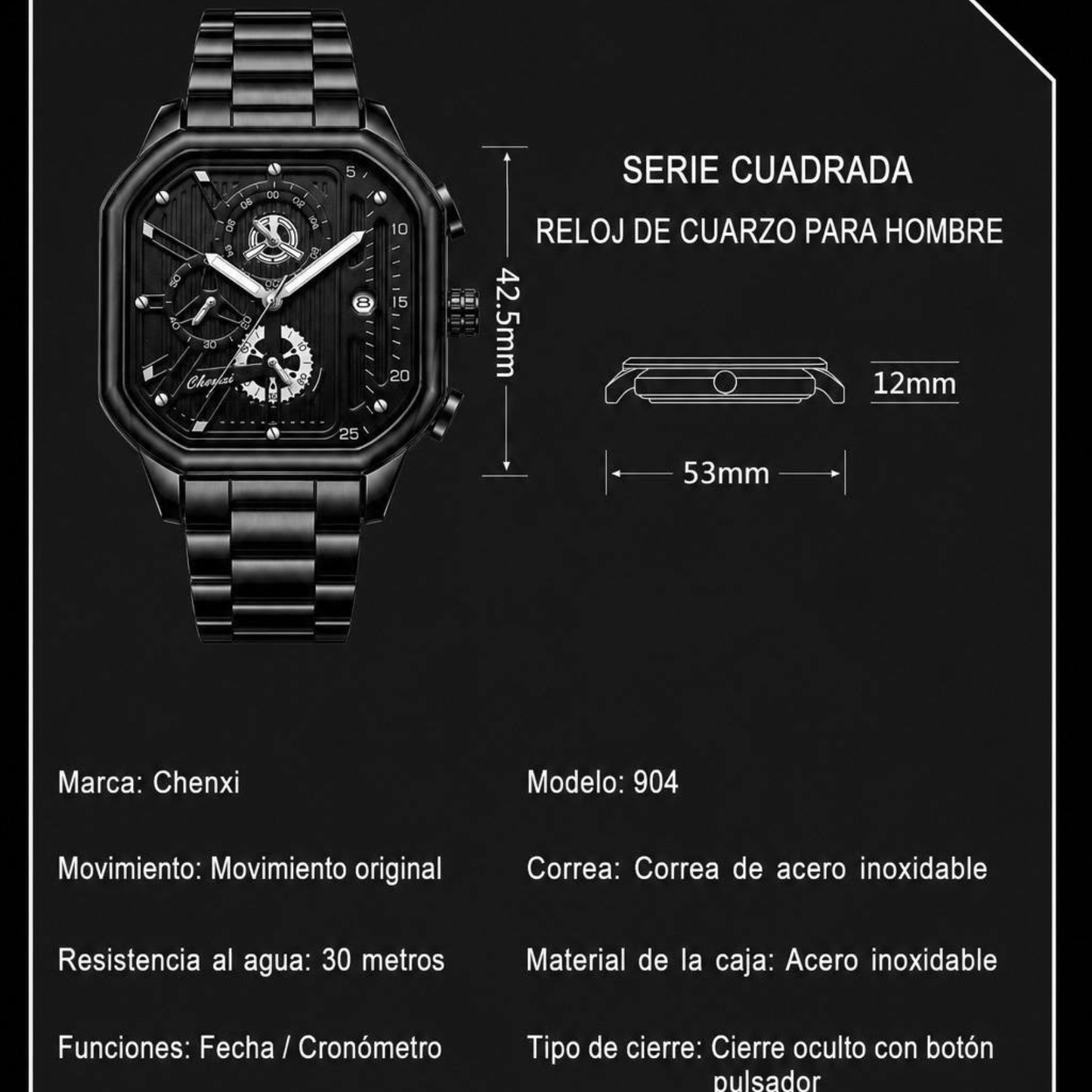 Reloj Chenxi 904 Original